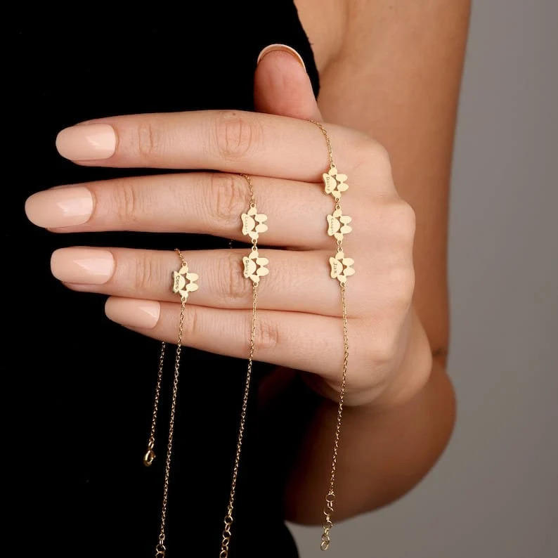 Pulsera Personalizada Huellas Eternas