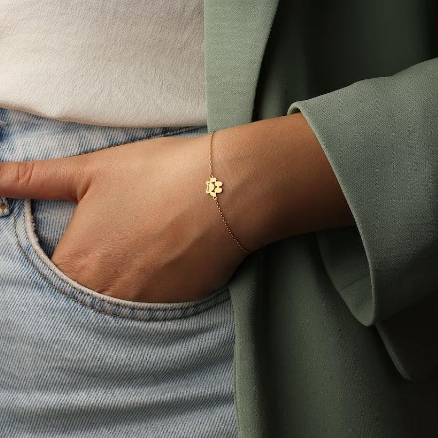 Pulsera Personalizada Huellas Eternas