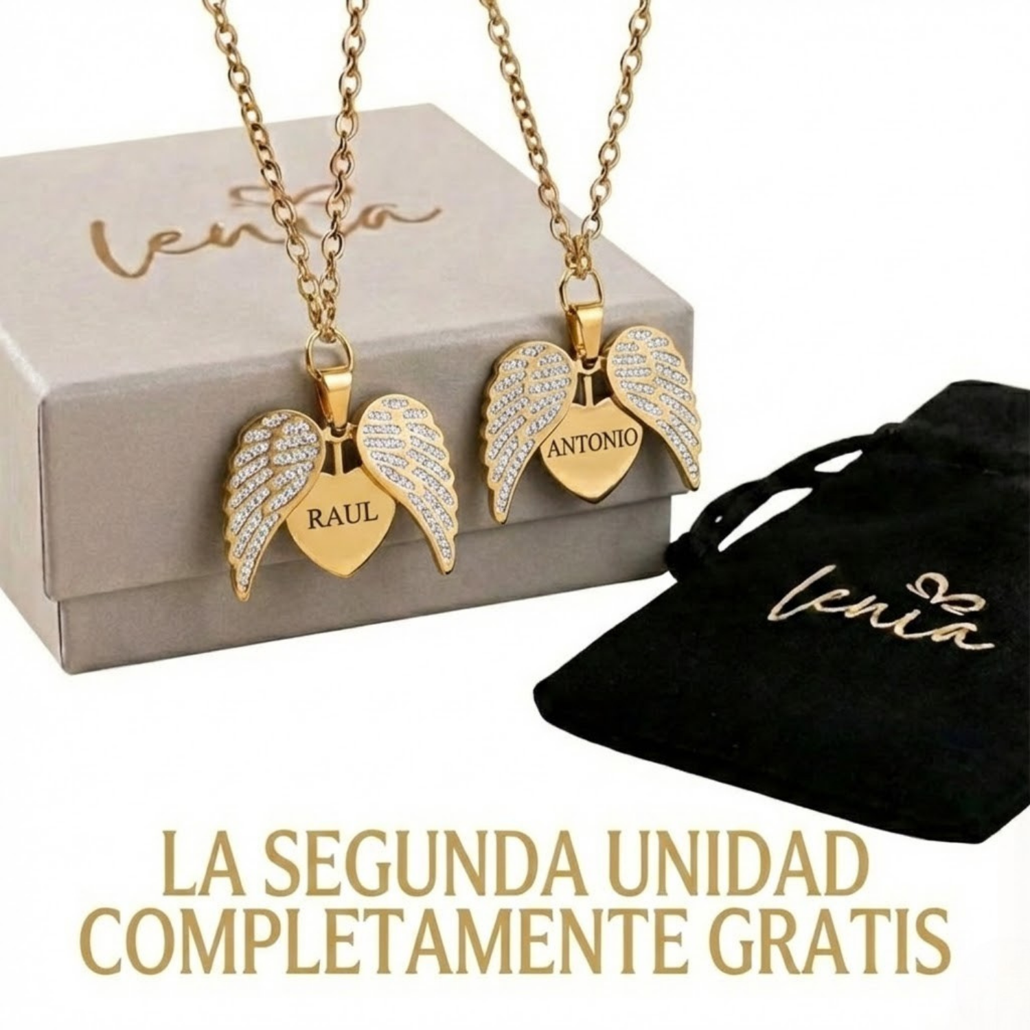Collar Personalizado Ángel + Segunda Unidad GRATIS