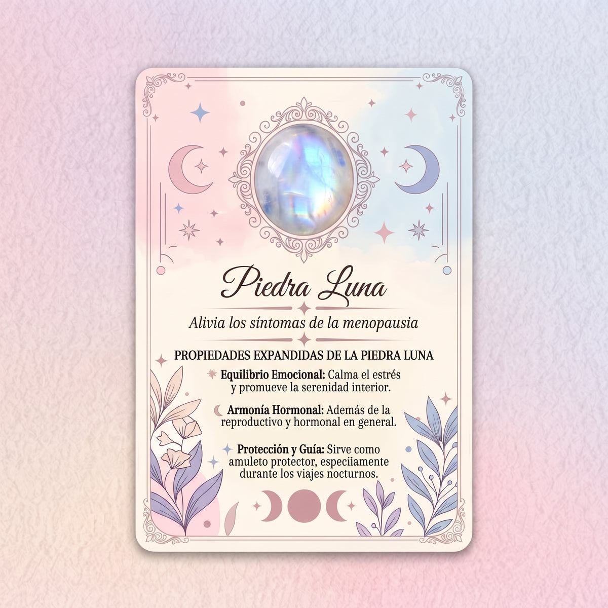 Piedra Luna - Menopausia, ciclos femeninos