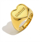 Anillo Oro Corazón Mamá