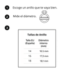 Anillo Oro Corazón Mamá