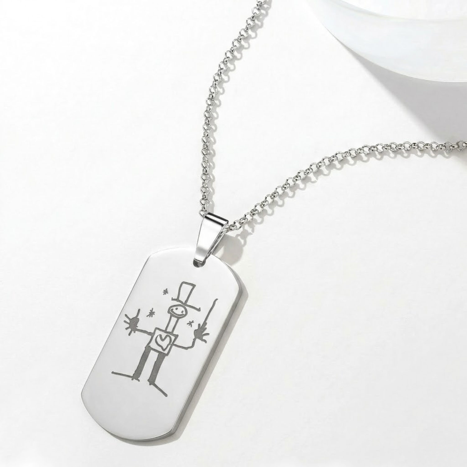 Llavero o Collar Personalizado Dibujo Eterno