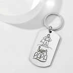 Llavero o Collar Personalizado Dibujo Eterno