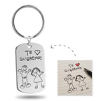Llavero o Collar Personalizado Dibujo Eterno