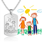 Llavero o Collar Personalizado Dibujo Eterno
