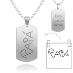 Llavero o Collar Personalizado Dibujo Eterno