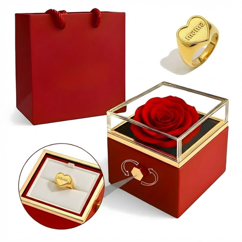 Anillo Oro Corazón Mamá